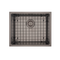MERCER AURORA SINGLE BOWL WITH MATCHING GRID IN 4 COLOURS - GUN METAL, BRASS, COPPER, BLACK.