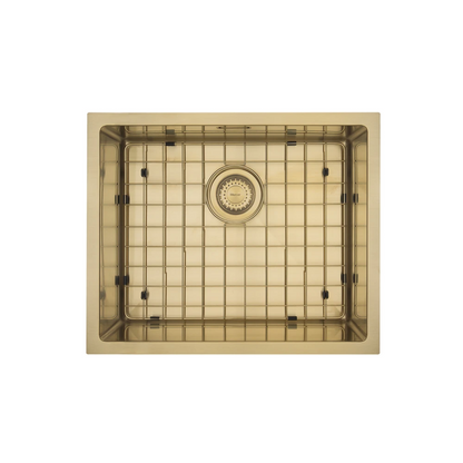 MERCER AURORA SINGLE BOWL WITH MATCHING GRID IN 4 COLOURS - GUN METAL, BRASS, COPPER, BLACK.