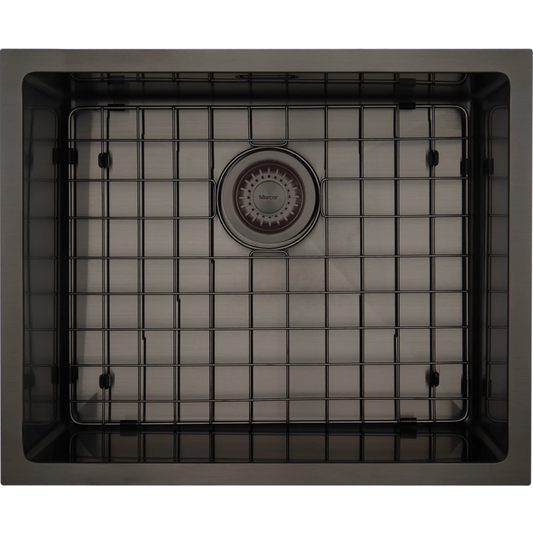 MERCER AURORA SINGLE BOWL WITH MATCHING GRID IN 4 COLOURS - GUN METAL, BRASS, COPPER, BLACK.