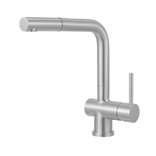 MERCER AM041 OSLO L SHAPE PULLOUT MIXER STAINLESS STEEL