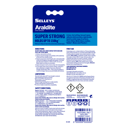 Selleys Araldite Super Strong Epoxy Adhesive - 8mm, 24mm, 36mm- Priced per unit