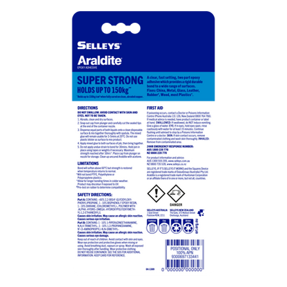 Selleys Araldite Super Strong Epoxy Adhesive - 8mm, 24mm, 36mm- Priced per unit