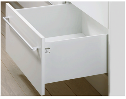 Hettich MultiTech Drawer Front Connector, for screwing on, for System Height: 86, 118, 150, 214