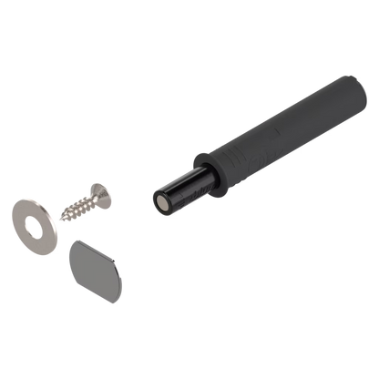 BLUM SHORT TIP-ON FOR UNSPRUNG DOORS STANDARD VERSION (ALSO AVAILABLE IN  LONG VERSION), (COLORS SILK WHITE,PLATINUM GREY,TERRA BLACK.) 956.1004