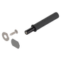 BLUM SHORT TIP-ON FOR UNSPRUNG DOORS STANDARD VERSION (ALSO AVAILABLE IN  LONG VERSION), (COLORS SILK WHITE,PLATINUM GREY,TERRA BLACK.) 956.1004