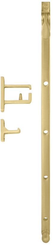 Windsor Premium Casement Fanlight window Stay with closed keeper  350 mm Satin Chrome, Polished Brass