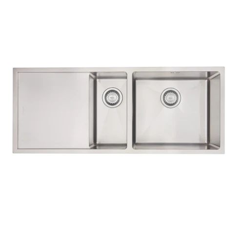 MERCER DV403 L-R SHEFFIELD 1 & 1/4 DOUBLE BOWL WITH DRAINER ON THE RIGHT/LEFT
