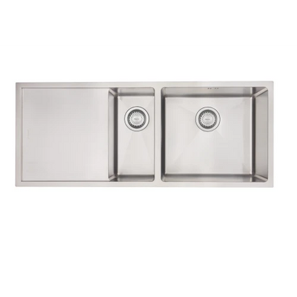 MERCER DV403 L-R SHEFFIELD 1 & 1/4 DOUBLE BOWL WITH DRAINER ON THE RIGHT/LEFT