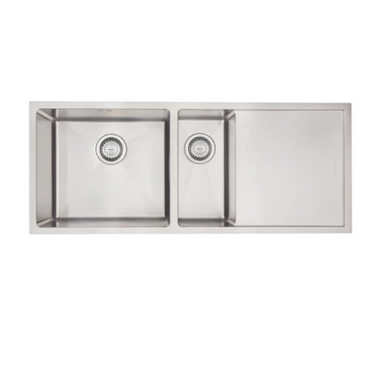 MERCER DV403 L-R SHEFFIELD 1 & 1/4 DOUBLE BOWL WITH DRAINER ON THE RIGHT/LEFT