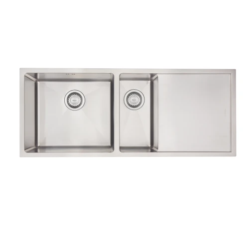 MERCER DV403 L-R SHEFFIELD 1 & 1/4 DOUBLE BOWL WITH DRAINER ON THE RIGHT/LEFT