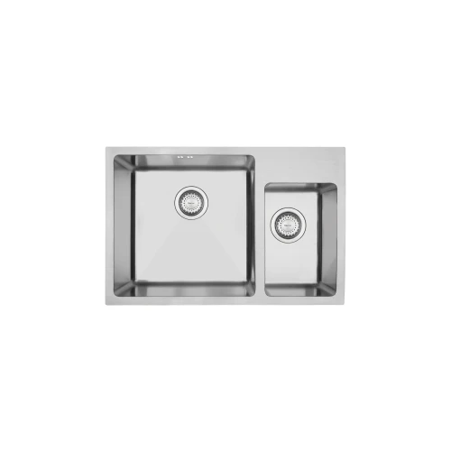 MERCER DV502 HAMPTON DOUBLE BOWL 1 & 1/2 SMALL BOWL WITH TAP LEDGE RIGHT/LEFT