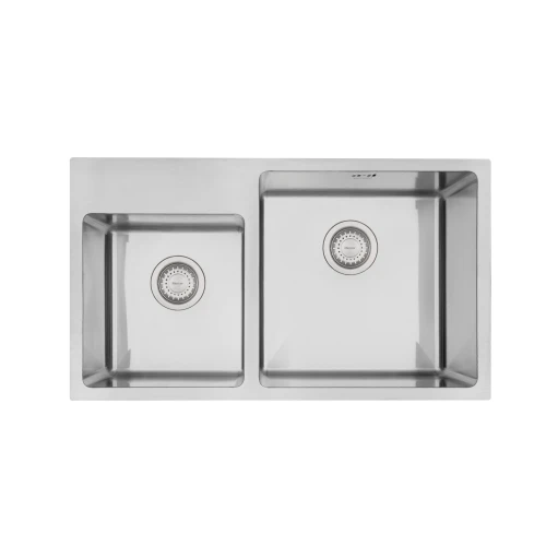 MERCER DV509L-R STRATFORD 1 & 3/4 DOUBLE BOWL SMALL BOWL WITH TAP LEDGE RIGHT/LEFT