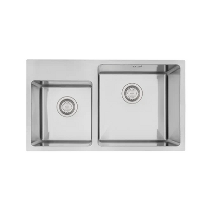 MERCER DV509L-R STRATFORD 1 & 3/4 DOUBLE BOWL SMALL BOWL WITH TAP LEDGE RIGHT/LEFT