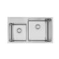 MERCER DV509L-R STRATFORD 1 & 3/4 DOUBLE BOWL SMALL BOWL WITH TAP LEDGE RIGHT/LEFT
