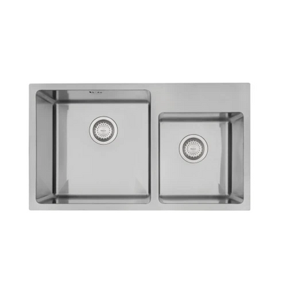 MERCER DV509L-R STRATFORD 1 & 3/4 DOUBLE BOWL SMALL BOWL WITH TAP LEDGE RIGHT/LEFT