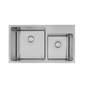 MERCER DV509L-R STRATFORD 1 & 3/4 DOUBLE BOWL SMALL BOWL WITH TAP LEDGE RIGHT/LEFT