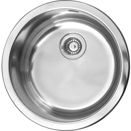 MERCER ER102 VERONA ROUND SINGLE BOWL TOP MOUNT AND UNDER MOUNT WITH & WITHOUT OVERFLOW 304 & 316
