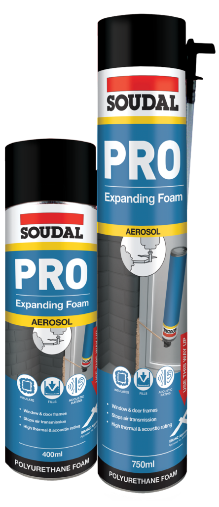 SOUDAL GORILLA PRO EXPANDING FOAM AEROSOL 400ML AND 750ML PRICED PER UNIT MINIMUM ORDER QUANTITY 12+ UNITS