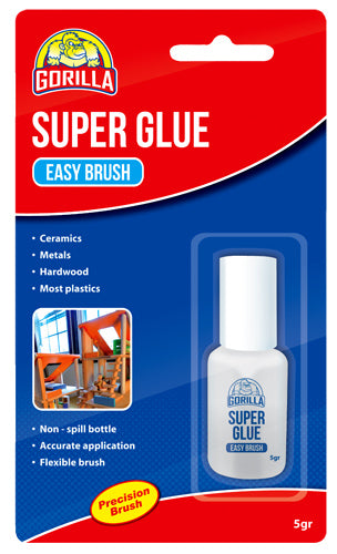 SOUDAL GORILLA SUPER GLUE EASY BRUSH ADHESIVE  5GR  BLISTERED  -  PRICED PER UNIT - MINIMUM ORDER QUANTITY 12 UNITS