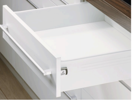 Hettich MultiTech Drawer Front Connector, for screwing on, for System Height: 86, 118, 150, 214