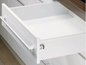 Hettich Germany MultiTech Drawer Set, System, Height 118mm- White With 2 Front Connectors / Nominal Length 250mm ,350mm ,400mm ,450mm ,500mm & 550mm