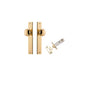 Iver Cambridge Door Knob Rose Round Concealed Fix Pair Passage Kit, Privacy Kit , Entrance Kit with High Security Lock -Polished Brass