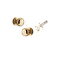 Iver Cambridge Door Knob Rose Round Concealed Fix Pair Passage Kit, Privacy Kit , Entrance Kit with High Security Lock -Polished Brass