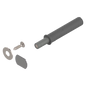 BLUM SHORT TIP-ON FOR UNSPRUNG DOORS STANDARD VERSION (ALSO AVAILABLE IN  LONG VERSION), (COLORS SILK WHITE,PLATINUM GREY,TERRA BLACK.) 956.1004