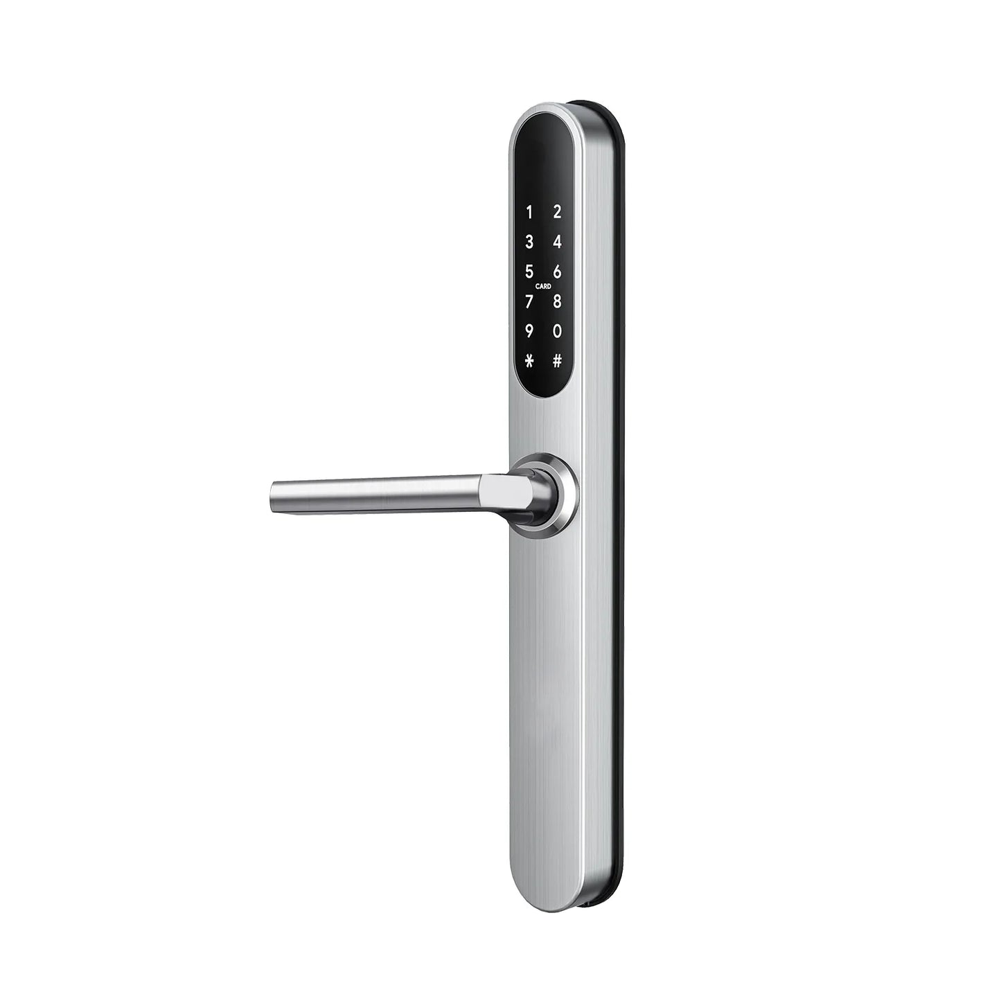 MILES NELSON COMMERCIAL D-LOCK DIGITAL BRUSHED STAINLESS AND MATT BLACK  WITH 30MM BACKSET /MORTICE LOCK
