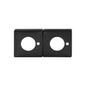 MILES NELSON DOOR HANDLES S RANGE SQUARE ROSETTE (FOR PRIVACY) - SATIN CHROME,MATT BLACK & SATIN GRAPHITE