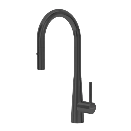 MERCER AM092  COLOGNE GOOSENECK PULLOUT SPRAY MIXER BLACK PVD