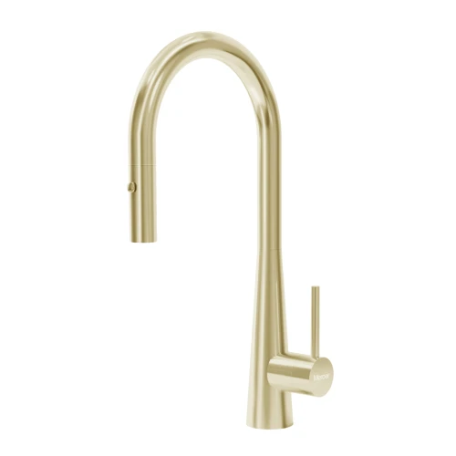 MERCER AM097 COLOGNE GOOSENECK PULLOUT SPRAY MIXER BRASS PVD
