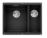 Blanco Germany Subline 340/160 -U Double Bowl Sink,( Width 340 & 160mm x Depth 190 & 130mm )  Blanco Silgranit Range- Available in 4 Colours :  Anthracite ,Rock Grey ,White ,Alu-Metallic