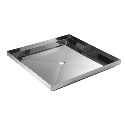 MERCER S SERIES 304 STAINLESS STEEL SHOWER TRAYS -0.9 CENTRE,CORNER,BACK LEFT AND RIGHT 40MM HOLE ONLY POLYBASE