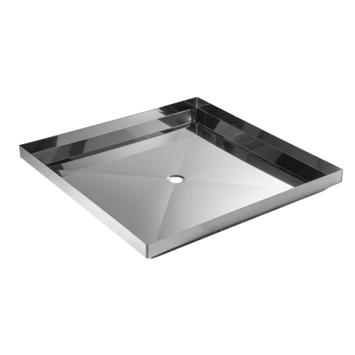 MERCER S SERIES 304 STAINLESS STEEL SHOWER TRAYS -0.9 CENTRE,CORNER,BACK LEFT AND RIGHT 40MM HOLE ONLY POLYBASE