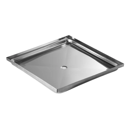 MERCER H SERIES 304 STAINLESS STEEL SHOWER TRAYS -0.9MM  40MM HOLE ONLY POLYBASE