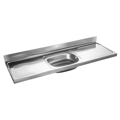 MERCER M15 STYLELINE 304 STAINLESS STEEL SINK BENCH 0.9MM 40MM WASTE WITH  OVERFLOW