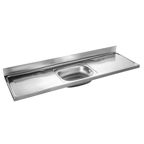 MERCER M16 STYLELINE 304 STAINLESS STEEL SINK BENCH 0.9MM 40MM WASTE WITH  OVERFLOW
