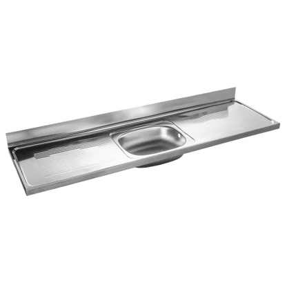 MERCER M18 STYLELINE 304 STAINLESS STEEL SINK BENCH 0.9MM 40MM WASTE WITH  OVERFLOW