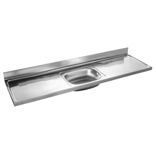 MERCER M18 STYLELINE 304 STAINLESS STEEL SINK BENCH 0.9MM 40MM WASTE WITH  OVERFLOW