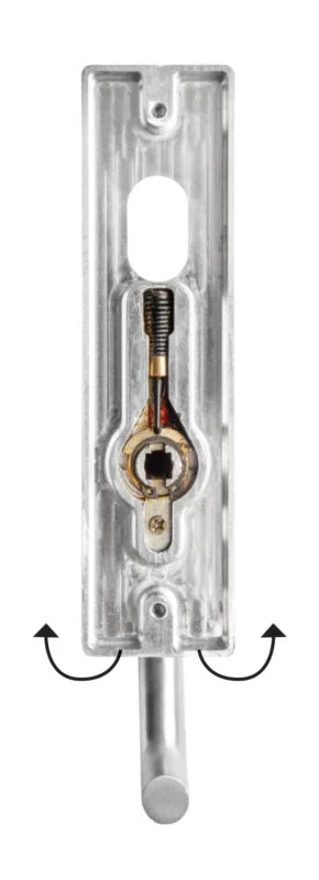 MILES NELSON COMMERCIAL WIDE LONG PLATE - EXTERNAL / NO LEVER / CYLINDER HOLE SATIN CHROME ON BRASS PRICED PER EACH