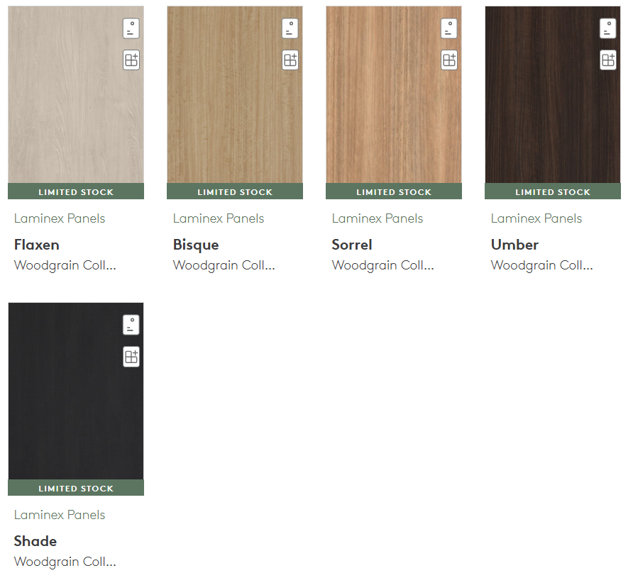 Laminex Woodgrain Collection MDF Lakepine 2800 x 1220 Assorted Colours