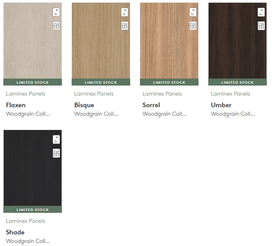 Laminex Woodgrain Collection MDF Lakepine 2800 x 1220 Assorted Colours