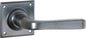 Door Lever Menton Square Rose Pair Antique Copper H60xW60xP70mm