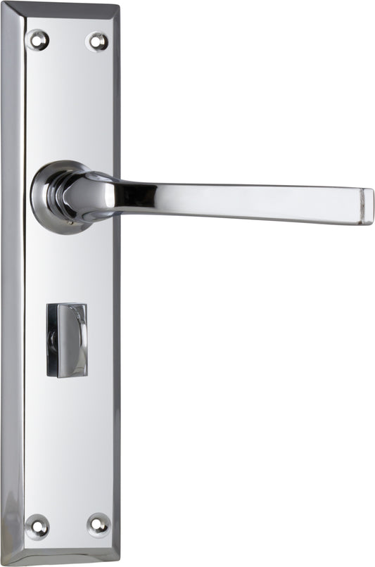 Door Lever Menton Privacy Pair Chrome Plated H225xW50xP75mm