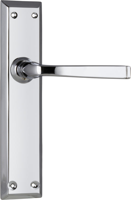 Door Lever Menton Latch Pair Chrome Plated H225xW50xP75mm