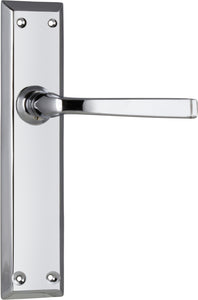 Door Lever Menton Latch Pair Chrome Plated H225xW50xP75mm
