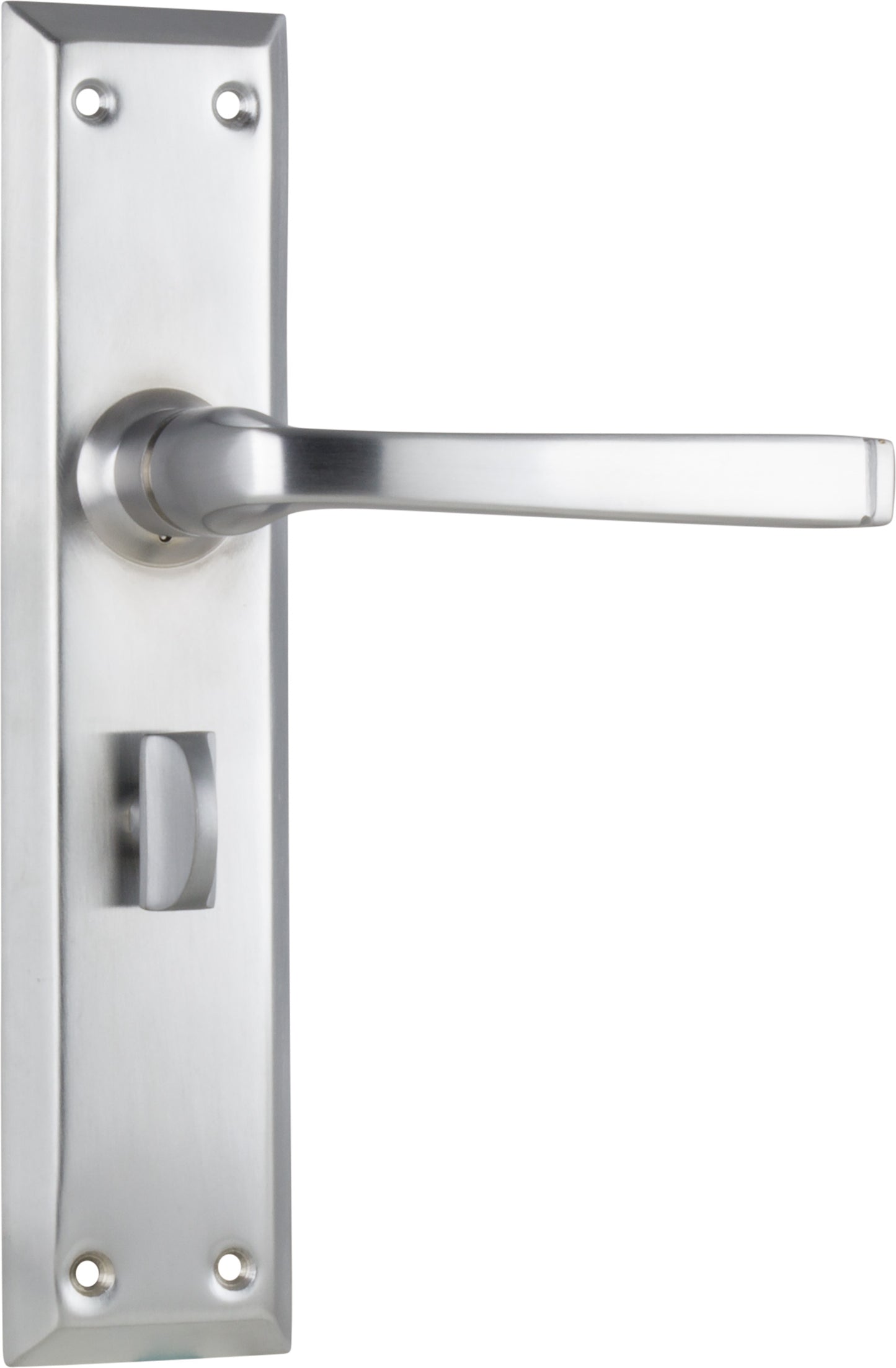 Door Lever Menton Privacy Pair Satin Chrome H225xW50xP75mm