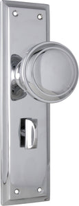 Door Knob Milton Privacy Pair Chrome Plated H200xW50xP73mm