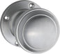 Door Knob Milton Round Rose Pair Satin Chrome D54xP65mm BP57mm